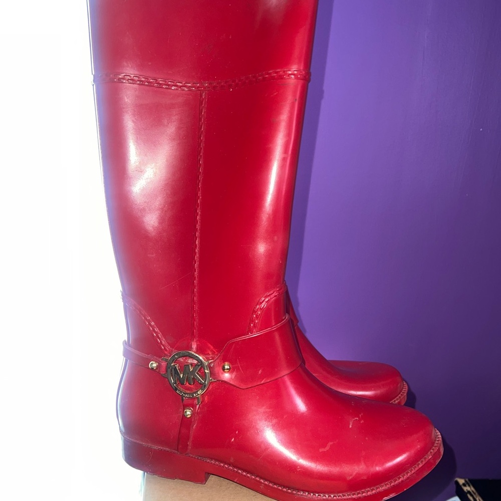 Michael Kors Bold Red Winter Boots